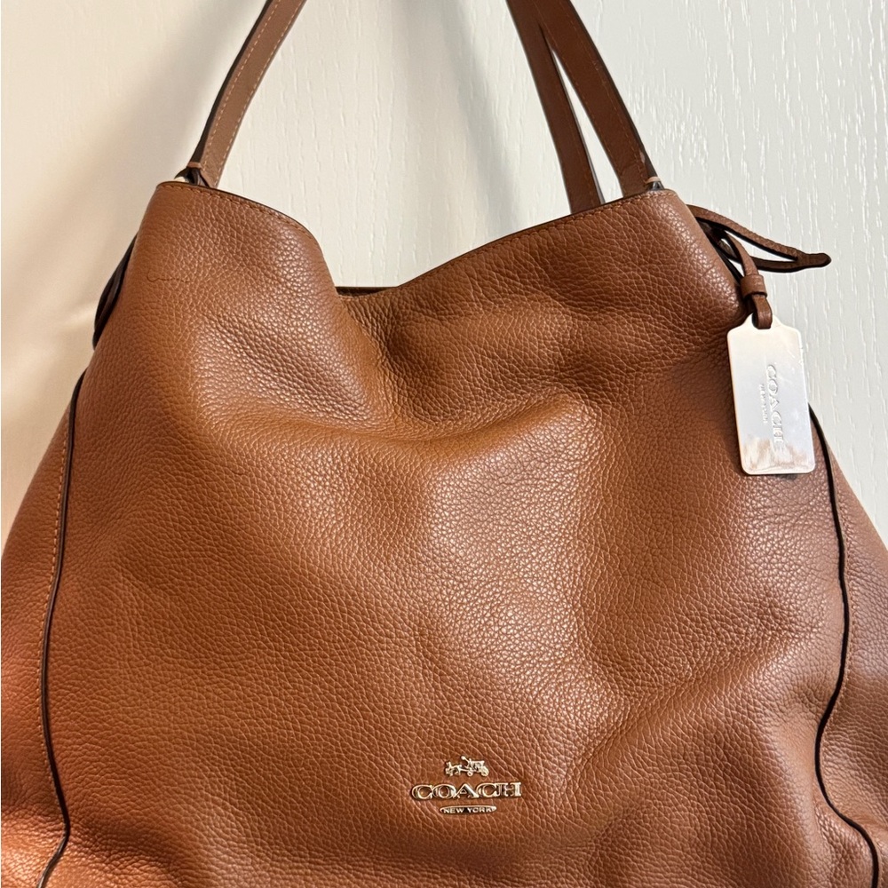 Coach Tan Leather Hobo Bag
